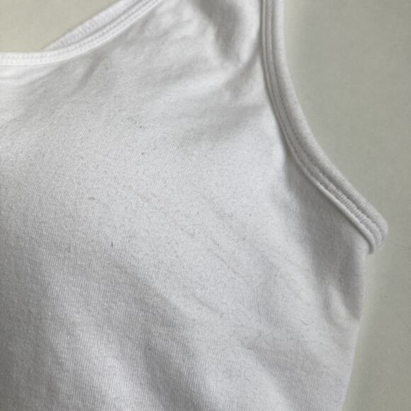 Klassy Network One Shoulder Brami Cropped - White - Large - Picture 6 of 7